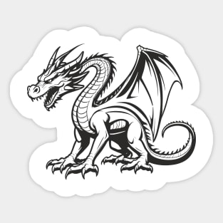 Dragon Expressionism Sticker